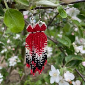 Hand made beaded earrings